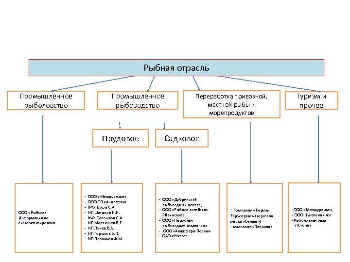 О генеральной схеме управления рыбным хозяйством