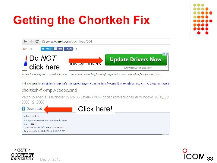 Getting the Chortkeh Fix Do NOT click here Click here! Dayton 2016 38 