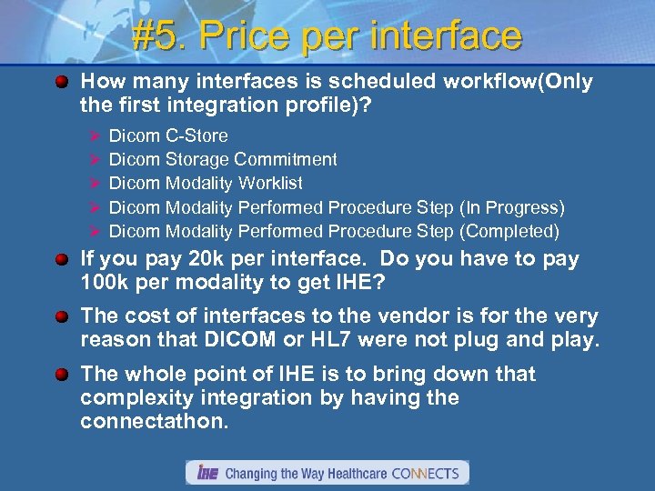 #5. Price per interface How many interfaces is scheduled workflow(Only the first integration profile)?