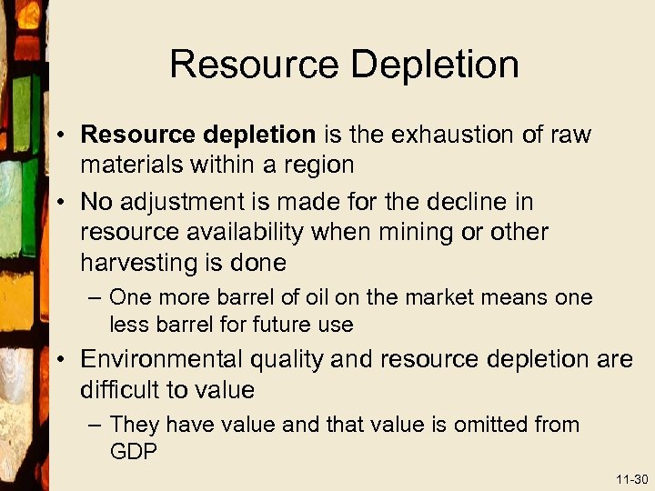 Resource Depletion • Resource depletion is the exhaustion of raw materials within a region