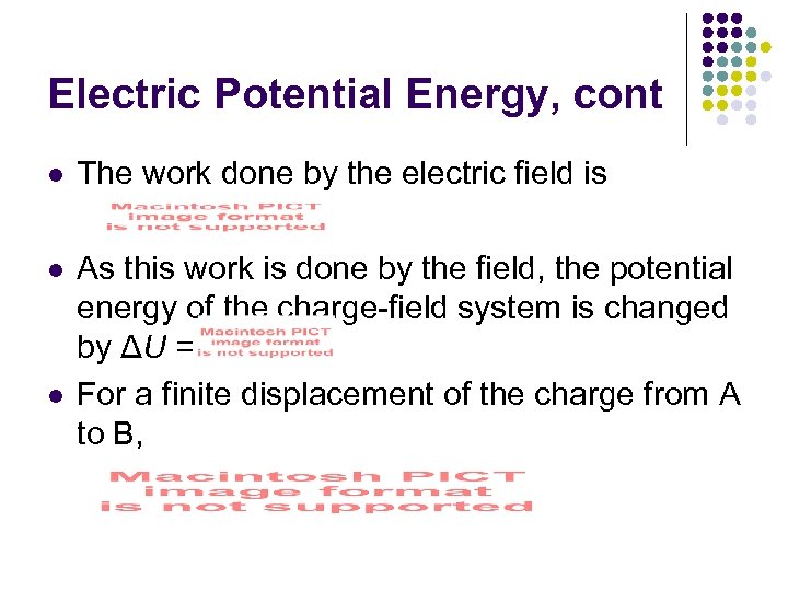 Chapter 25 Electric Potential Electrical Potential Energy