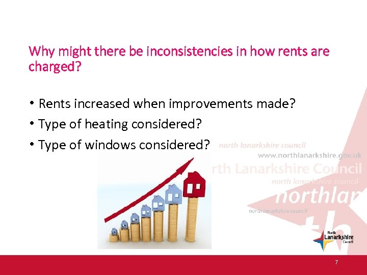 Why might there be inconsistencies in how rents are charged? • Rents increased when