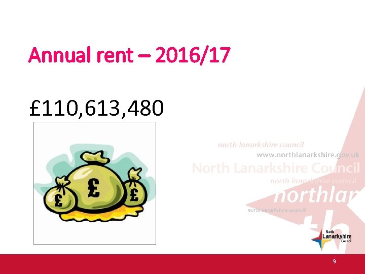 Annual rent – 2016/17 £ 110, 613, 480 9 