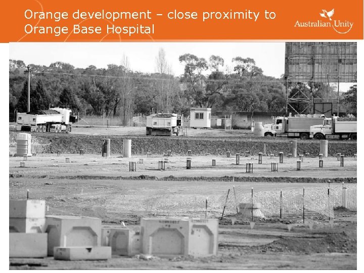 Orange development – close proximity to Orange Base Hospital 