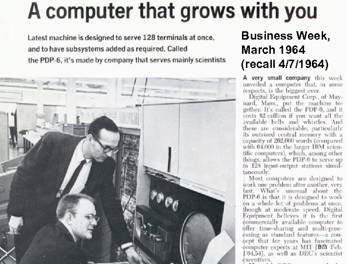 Business Week, March 1964 (recall 4/7/1964) 