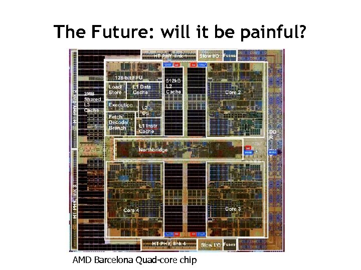The Future: will it be painful? AMD Barcelona Quad-core chip 