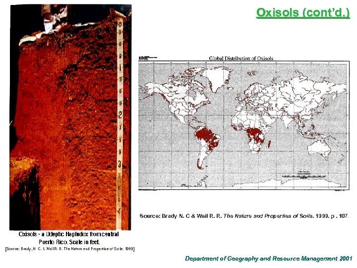 Oxisols (cont’d. ) Source: Brady N. C & Weil R. R. The Nature and