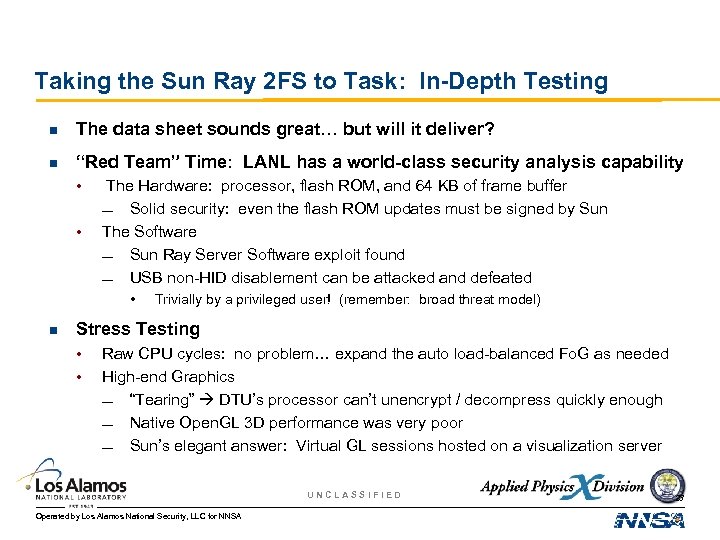 Taking the Sun Ray 2 FS to Task: In-Depth Testing n The data sheet