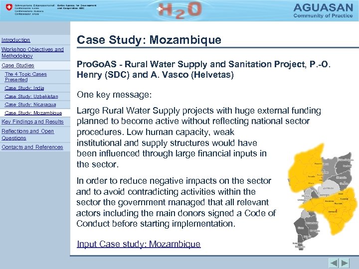 Introduction Workshop Objectives and Methodology Case Studies The 4 Topic Cases Presented Case Study: