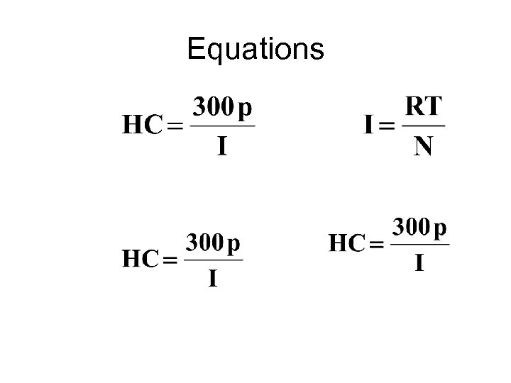 Equations 