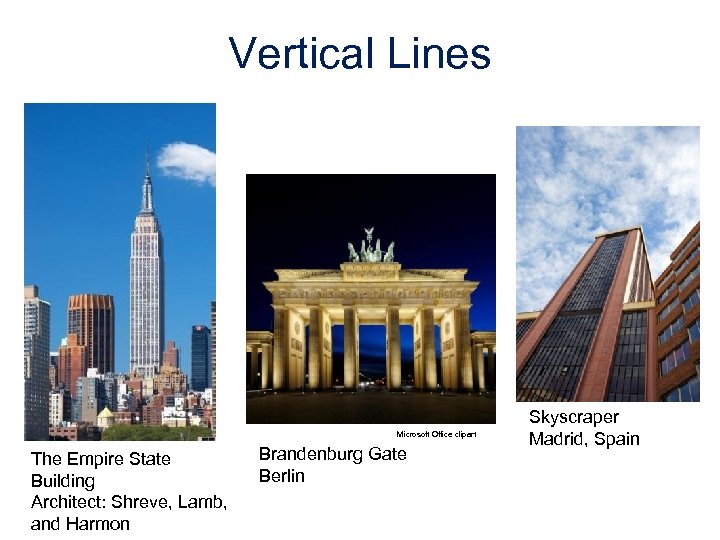 Vertical Lines Microsoft Office clipart The Empire State Building Architect: Shreve, Lamb, and Harmon