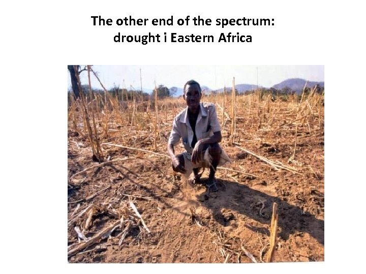 The other end of the spectrum: drought i Eastern Africa 