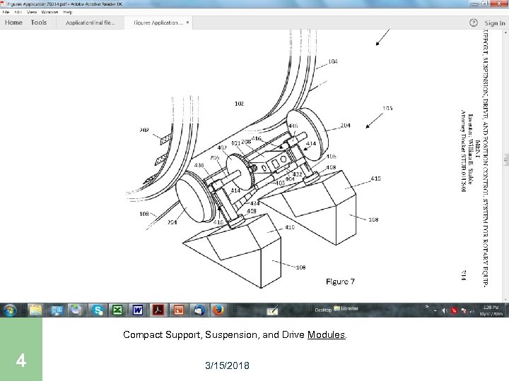 Design 20 FIRST Our Strategy…. . Compact Support, Suspension, and Drive Modules. 4 3/15/2018