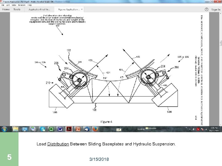 Load Distribution Between Sliding Baseplates and Hydraulic Suspension. 5 3/15/2018 