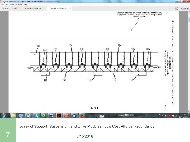 Array of Support, Suspension, and Drive Modules. Low Cost Affords Redundancy. 7 3/15/2018 