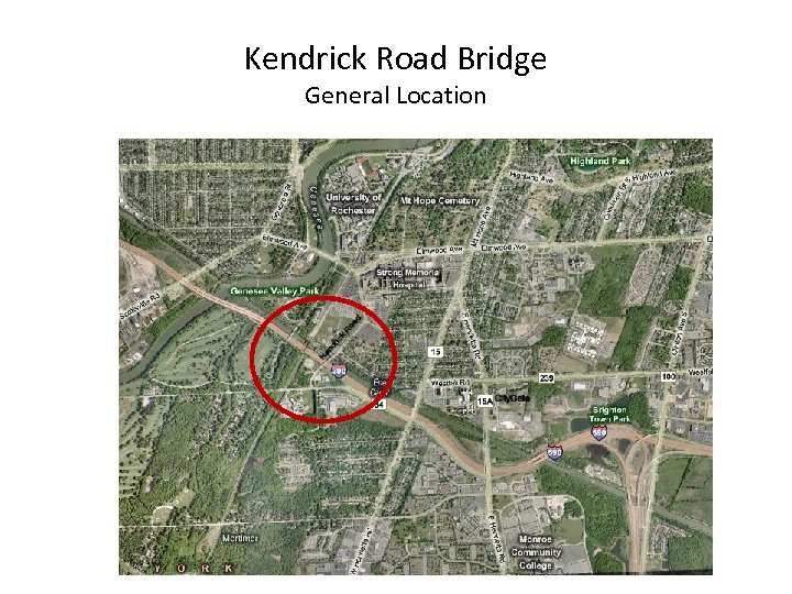 Kendrick Road Bridge General Location 