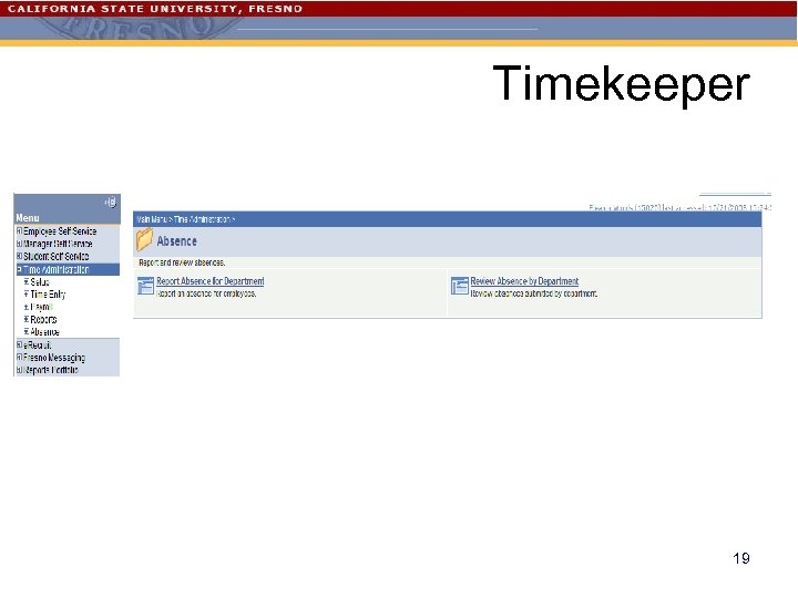 Timekeeper 19 