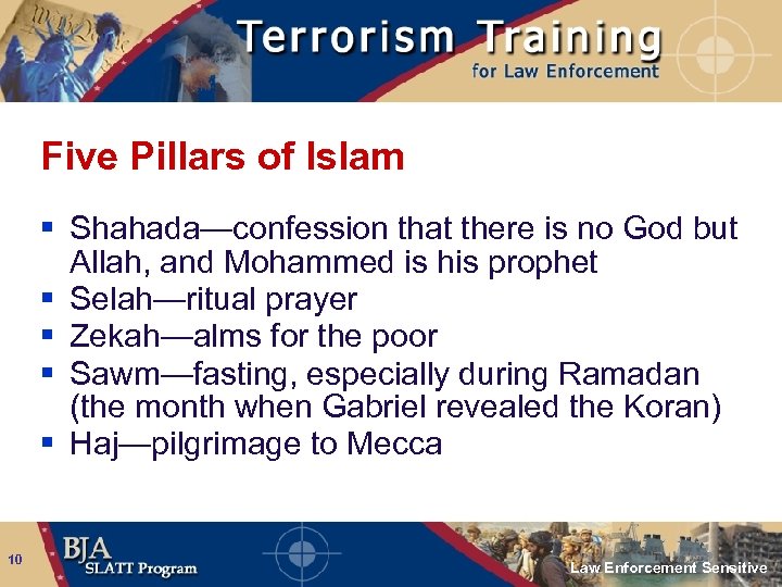 Five Pillars of Islam § Shahada—confession that there is no God but Allah, and
