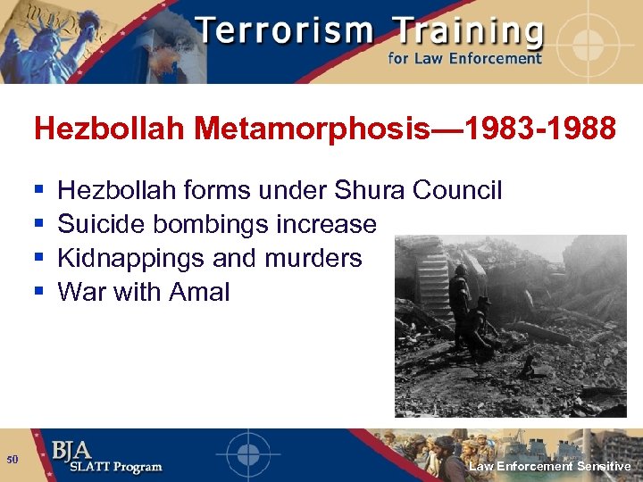 Hezbollah Metamorphosis— 1983 -1988 § § 50 Hezbollah forms under Shura Council Suicide bombings