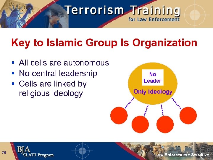 Key to Islamic Group Is Organization § All cells are autonomous § No central