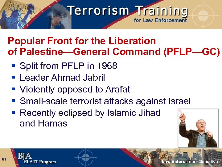 Popular Front for the Liberation of Palestine—General Command (PFLP—GC) § Split from PFLP in