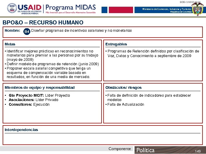 BOG-UAI 002 -49 -01 Ministerio de Comercio, Industria y Turismo República de Colombia BPO&O