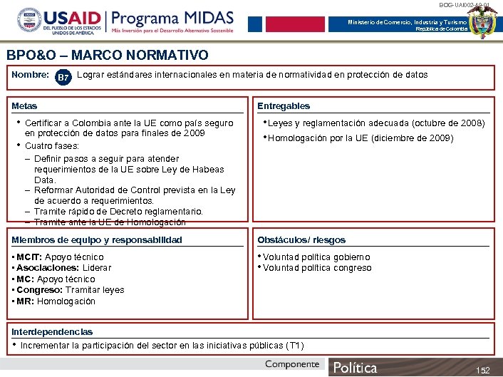 BOG-UAI 002 -49 -01 Ministerio de Comercio, Industria y Turismo República de Colombia BPO&O