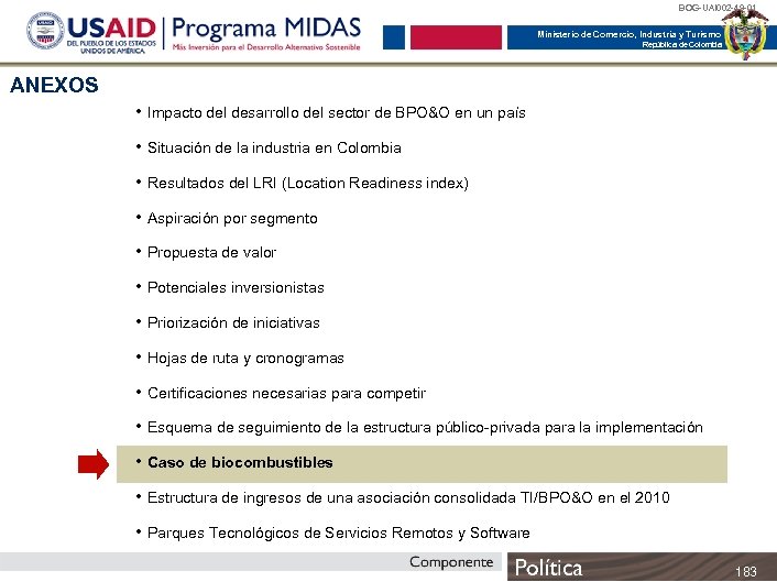 BOG-UAI 002 -49 -01 Ministerio de Comercio, Industria y Turismo República de Colombia ANEXOS