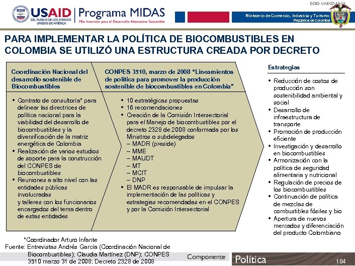 BOG-UAI 002 -49 -01 Ministerio de Comercio, Industria y Turismo República de Colombia PARA