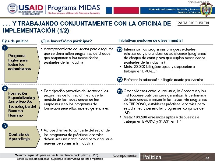 BOG-UAI 002 -49 -01 Ministerio de Comercio, Industria y Turismo República de Colombia .