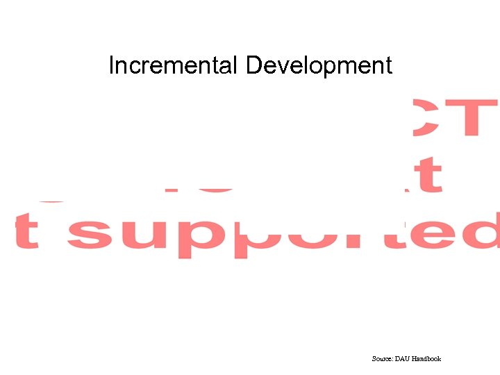 Incremental Development Source: DAU Handbook 