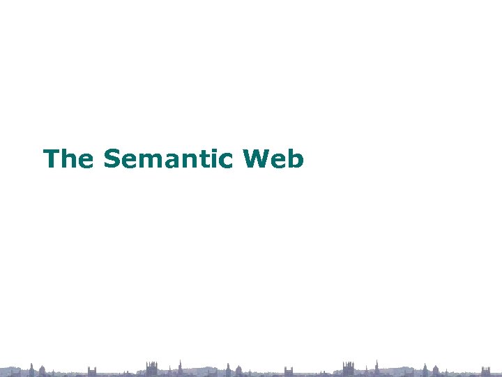 The Semantic Web 