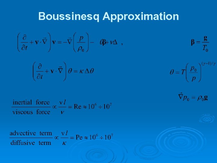 Boussinesq Approximation 