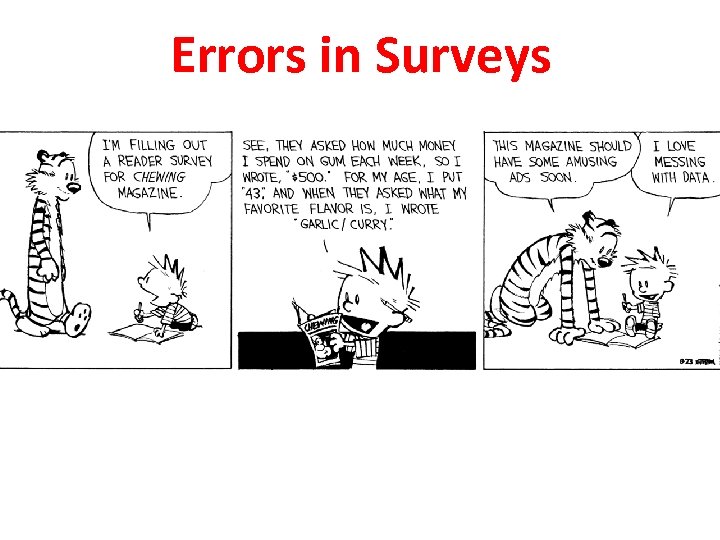 Errors in Surveys 