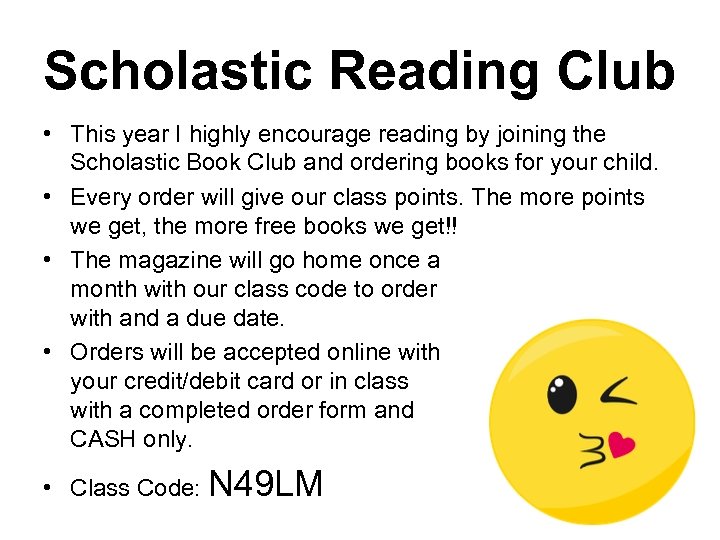 Scholastic Reading Club • This year I highly encourage reading by joining the Scholastic