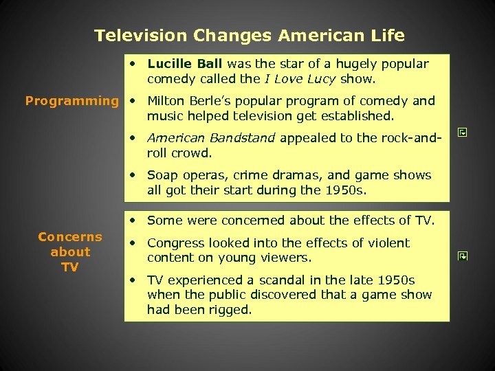 Television Changes American Life • Lucille Ball was the star of a hugely popular