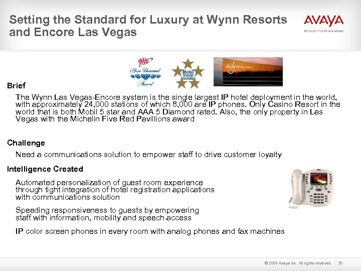 Setting the Standard for Luxury at Wynn Resorts and Encore Las Vegas Brief The