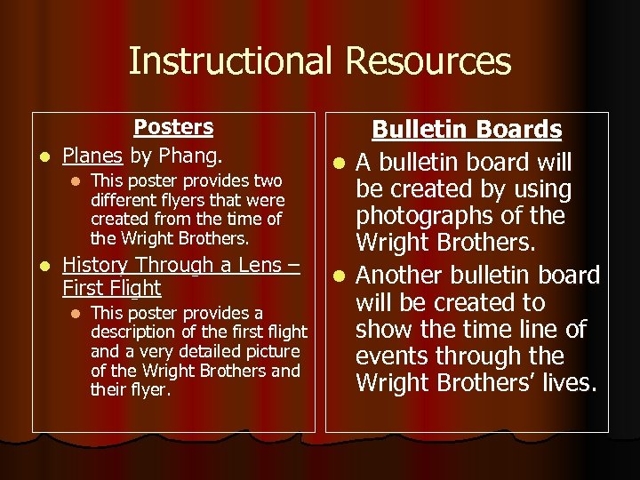 Instructional Resources Posters l Planes by Phang. l l This poster provides two different
