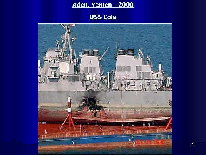 Aden, Yemen - 2000 USS Cole 16 
