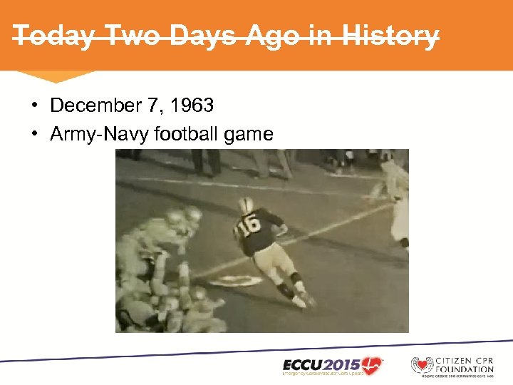 Today Two Days Ago in History • December 7, 1963 • Army-Navy football game