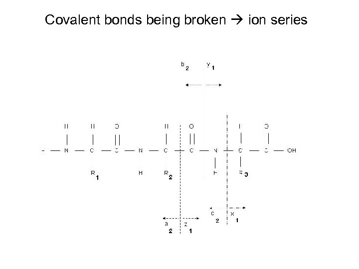 Covalent bonds being broken ion series 