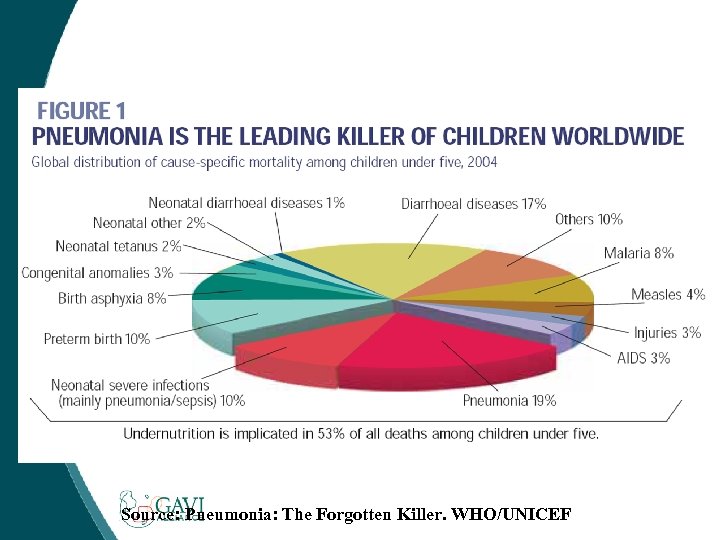 Source: Pneumonia: The Forgotten Killer. WHO/UNICEF 