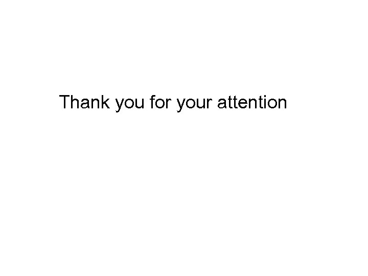 Thank you for your attention 