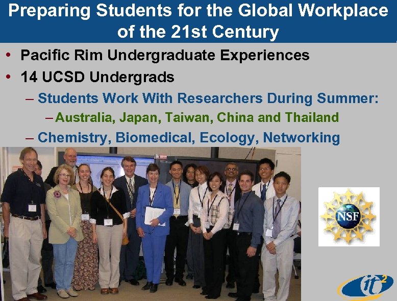 Preparing Students for the Global Workplace of the 21 st Century • Pacific Rim