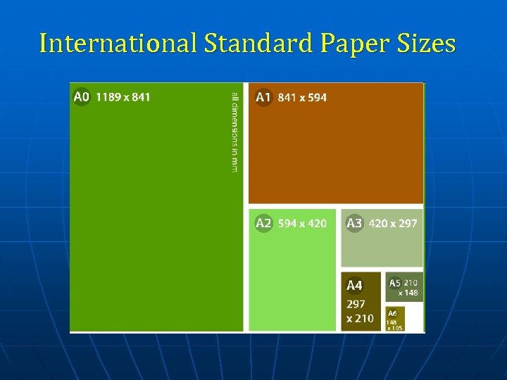 International Standard Paper Sizes 