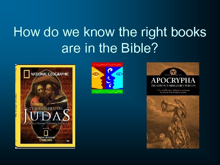 How do we know the right books are in the Bible? 