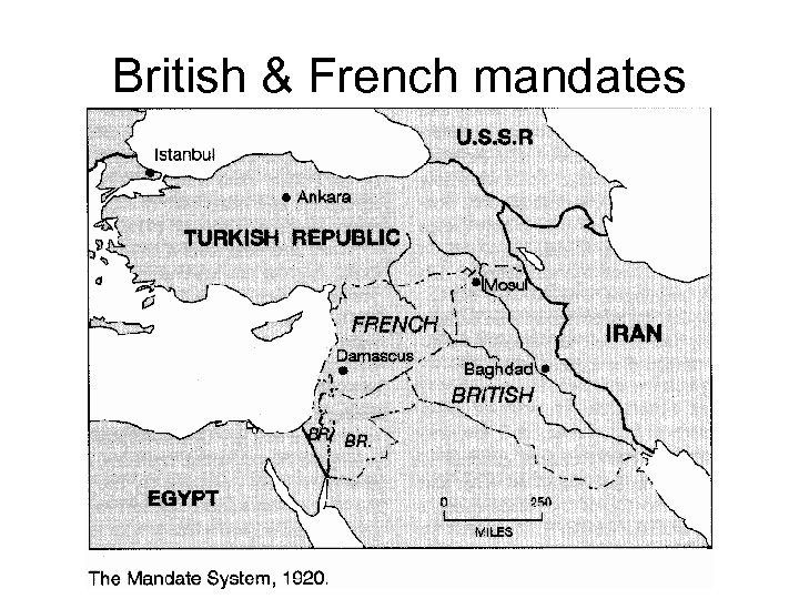 British & French mandates 