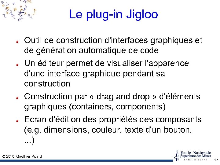 Le plug-in Jigloo Outil de construction d'interfaces graphiques et de génération automatique de code