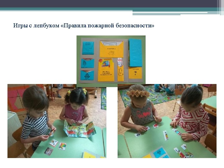 Игры с лепбуком «Правила пожарной безопасности» 