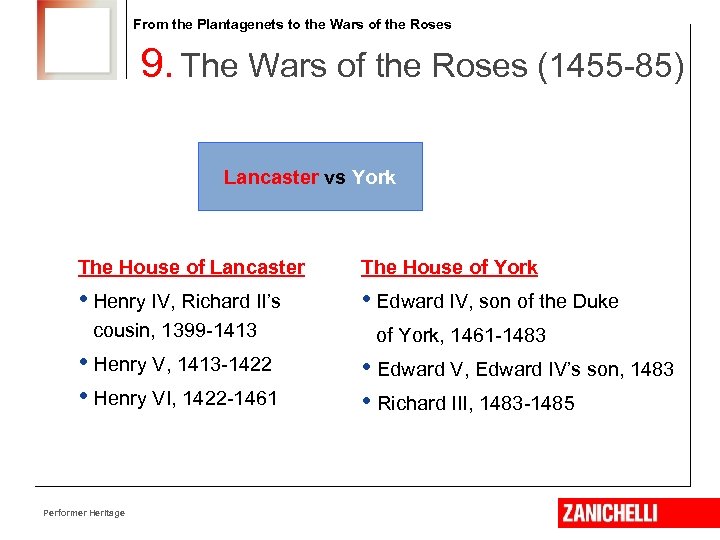 From the Plantagenets to the Wars of the Roses 9. The Wars of the